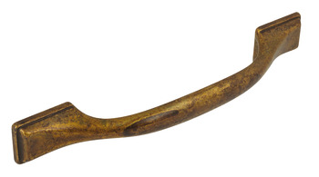 Shapes D Handle Zinc Alloy Antique Brs 128mm Fixing Centres - view 2