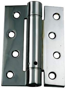 Butt Hinge Sprung 100x76mm EP M.Steel BP x3
