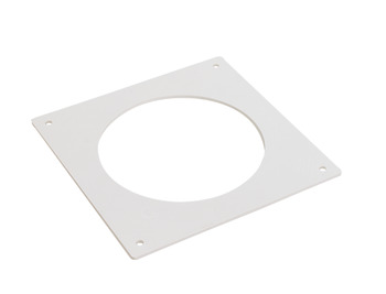 Manrose 150mm Flat Wall Plt Rnd Wht