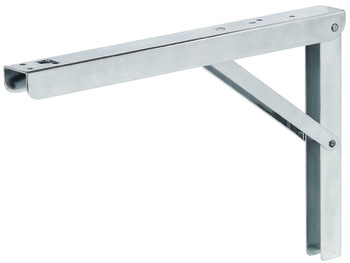 Hinged Bracket Adj 300mm 60kg/Pr Steel Glv