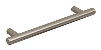 Barnabus Bar Handle Steel B.Nickel D12mm 128mm Fixing Centres