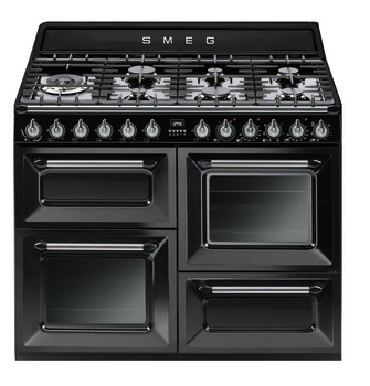 Smeg Vic TR4110BL1 Range Ckr DF Black/Stainless Steel