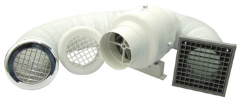 Manrose E.Fan Centrif IL Std PC/Wht