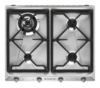 Smeg Vic SR964ZGH Hob Gas 4Z Stainless Steel