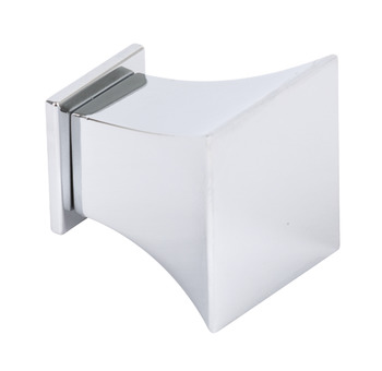 Augusta Knob+BP Zinc Alloy Polished Chrome 30x30mm