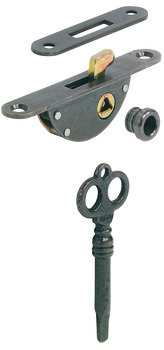 Hook Bolt Mortice Lock BS 9mm UH Steel Brz