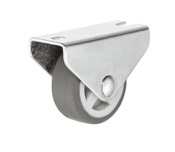 D30mm Castor Fixed without Brake Plastic Galvanised - view 2
