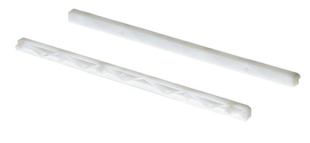 Guide Rail 17mm Groove 11x350mm Plastic Wht