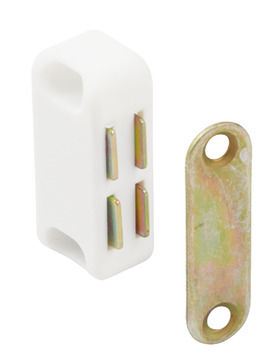 Magnetic Catch 3.0kg SF Steel/Plastic White