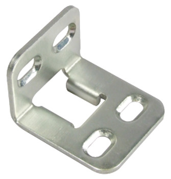 Security Shoot Bolt Keep - Corner Steel Bright Zinc Plated