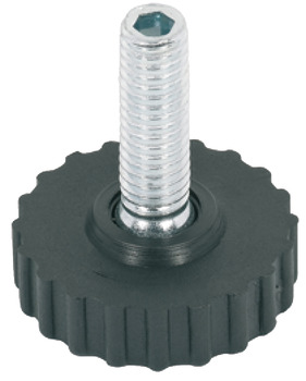 Base Leveller Plastic Black M8x22mm D25x10mm 651.08.301