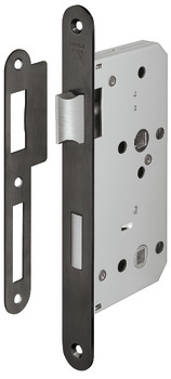 Startec Mortice Bathlock Rad 55/84mm Black