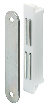 Magnetic Catch 8.0kg SF Steel/Plastic White