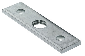 Screw-On Plate M8 60x17mm Galvanised Steel - view 2
