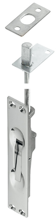 Lvr Act Flushbolt 172x25x30mm Brs Polished Brass - view 3