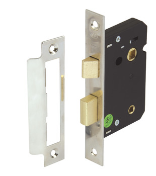 Bath Lock Mortice Latchbolt 44/64mm BP