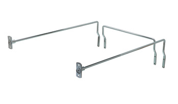 Filing Rails+Stop Rails 450mm Steel Chrome Plt