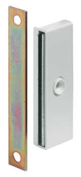 Magnetic Catch Slim 5.0kg SF Steel/Plastic Wht
