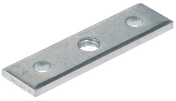 Screw-On Plate M8 60x17mm Galvanised Steel