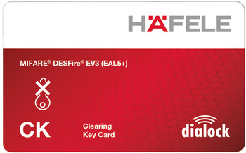 Dialock Clearing Key Card 54x85mm Wht