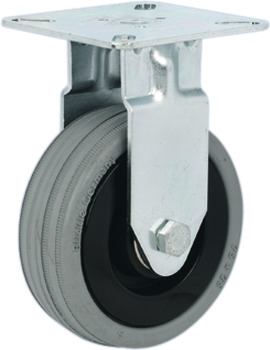 D75mm Castor Fixed without Brake Plastic Galvanised