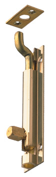 Barrel Bolt Cranked 25x100mm Brass Polished Brass