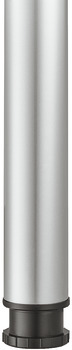 Leg w Adj D80x710mm Silver Col 9006 - view 2