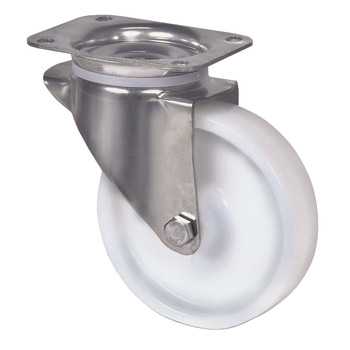 D100mm Castor Swivel without Brake Plastic Steel Steel