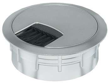 Cable Outlet 2prt D80x24mm Plastic Stainless Steel Col