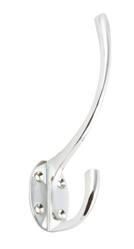 Hemlock Hat+Coat Hook 134x73x31mm Brs PC