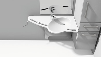 Ropox Support Washbasin Basic LH Wht - view 2