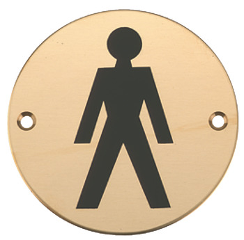 Graphic Sign D76mm-Male SAA/Black
