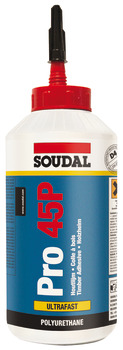 Soudal PRO 45D D4 WP Timber Adh 750g Brw
