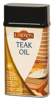 Liberon Teak Oil w UV Filter 1L Clr Sat