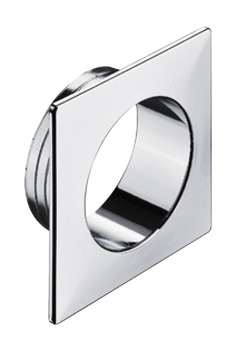 Push-Lock Square Rosette 19mm Plastic PCP