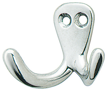 Coat Hook Sgl 1H 12x22x30mm Aluminium Polished