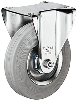 D100mm Castor Fixed without Brake Plastic Galvanised