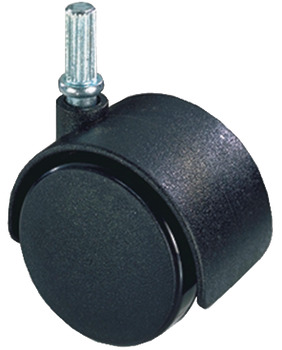 D30mm Twin Castor Swivel without Brake Phillips Bk