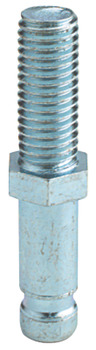 Pin D10mm w M10 Thread Steel Galvanised