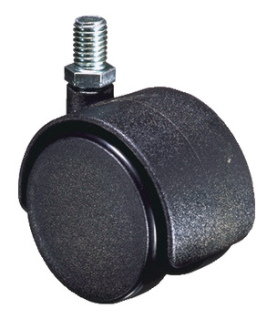 D40mm Twin Castor Swivel without Brake M8 Bk