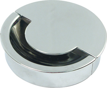 Cable Outlet 2Prt D80x22mm Steel PC 631.50.200
