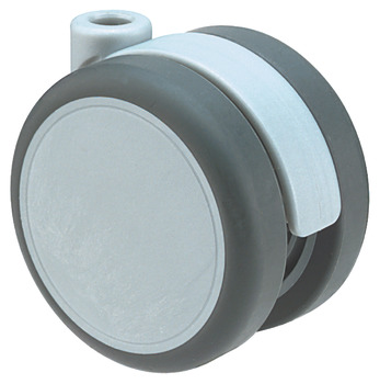 D75mm Twin Castor Swivel without Brake Pin Al