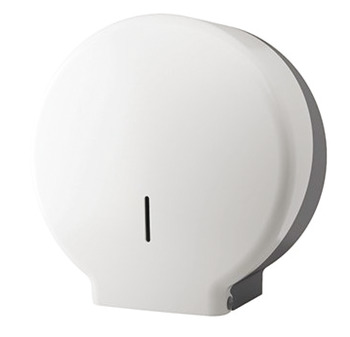 Mini Jumbo Toilet Roll Dispenser Wht ABS