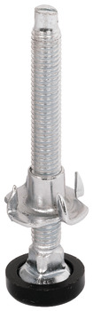 Plinth Adj Fit M8x45mm D23mm Galvanised Steel/Wht