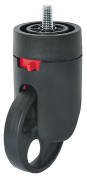 D60mm Castor Swivel with Brake Plastic Bk
