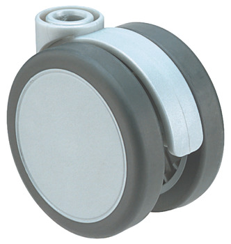 D65mm Twin Castor Swivel without Brake Pin Al