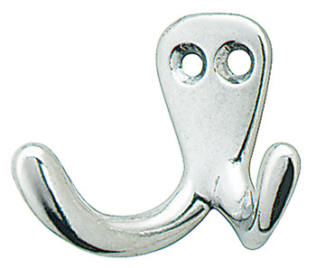 Coat Hook Sgl 1H 12x22x30mm Aluminium Polished - view 2