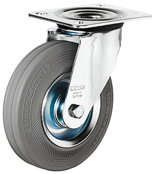 D125mm Castor Swivel without Brake Plastic Galvanised - view 2