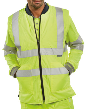 Beeswift Hi Vis Rev Bodywarmer Navy L 007.51.341