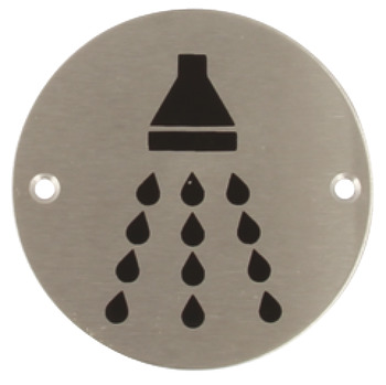 Graphic Sign D76mm-Shower PSS/Black